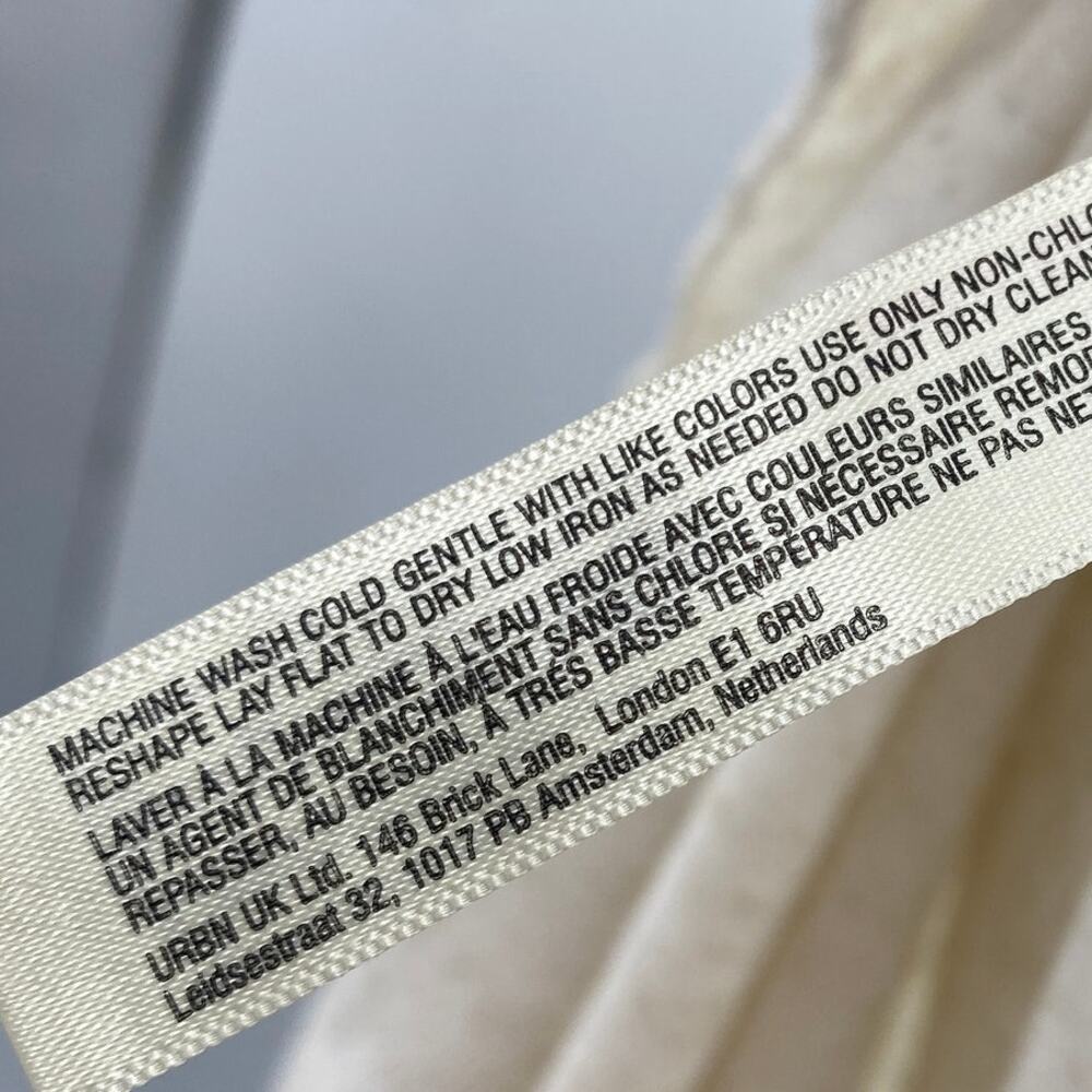 Free People Myra Maxi Dress Ruffled Convertible Straps Side Slits Linen Blend M - Picture 7 of 8